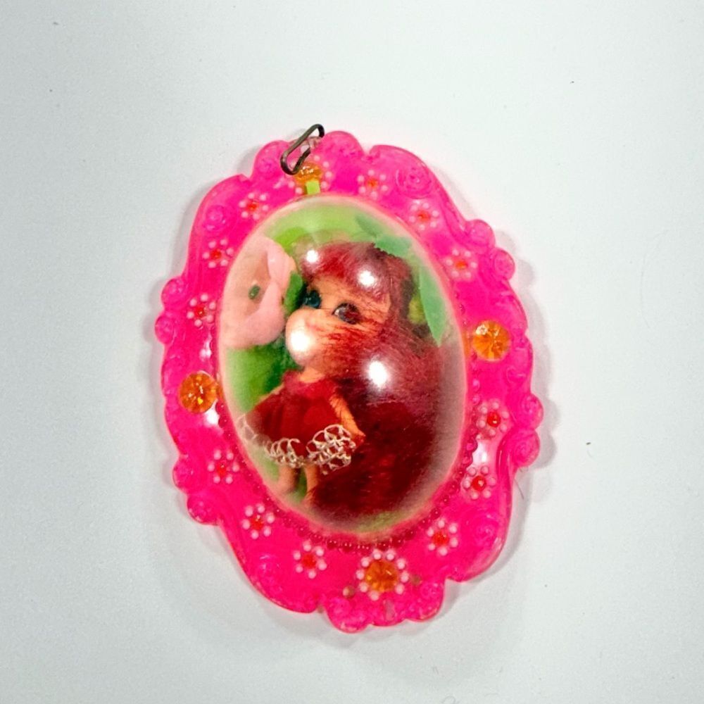 Vintage RARE 1960’s Mattel Lucky Locket Kiddle pink and green